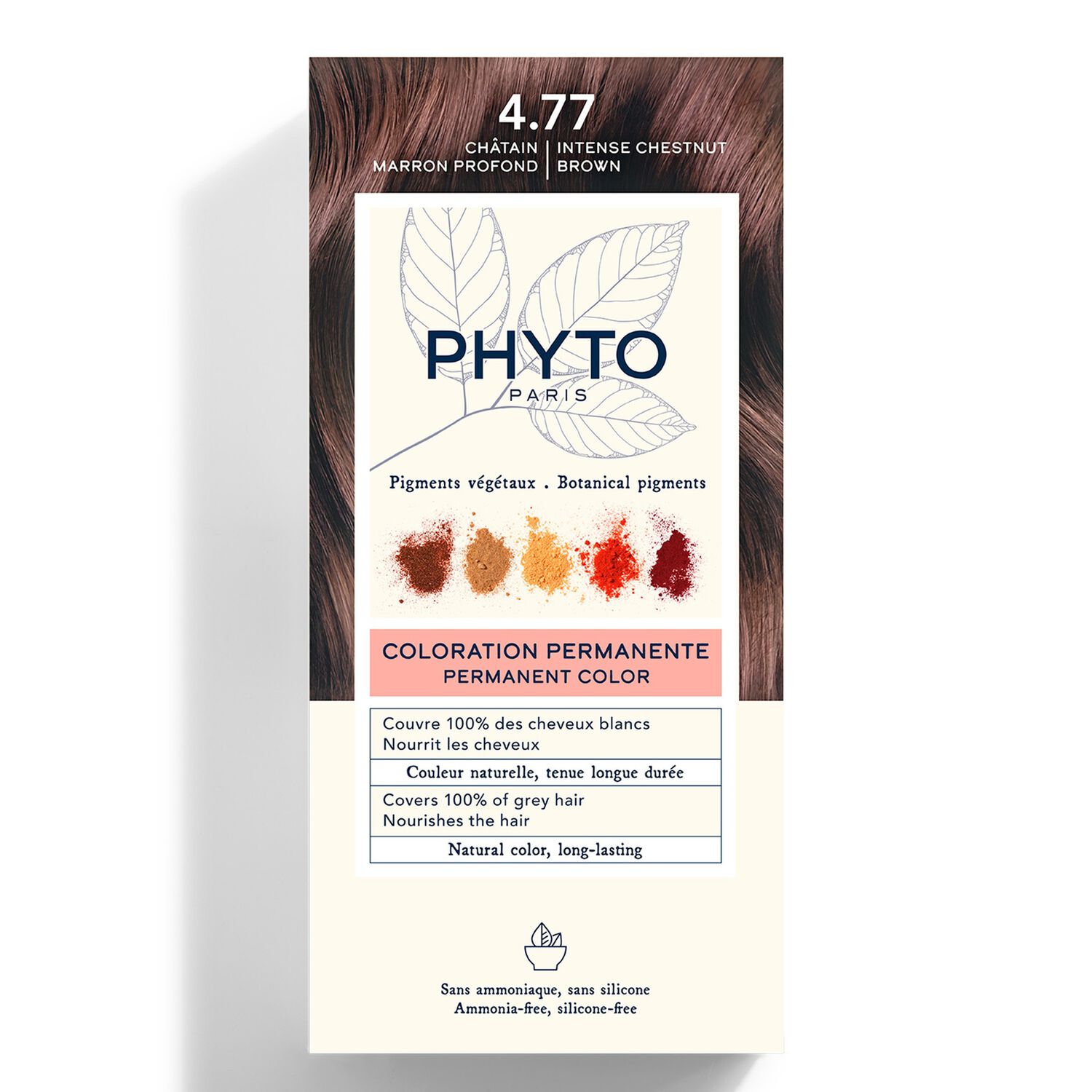 Kit Coloration - Coloration Permanente 4.77 Châtain Marron Profond