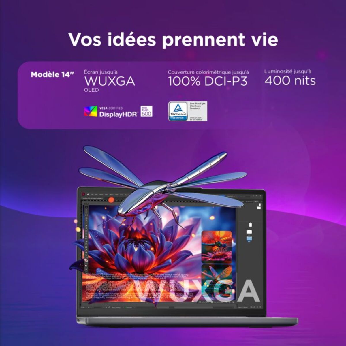Ordinateur portable LENOVO IdeaPad Slim 3 14IWC11 COSMIC BLUE 14" Intel Core 3 304 8 Go RAM DDR5 SSD 512 Go