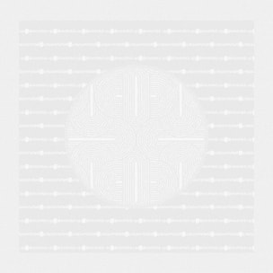 Serviette pur coton 220 g/m² motif jacquard blanc Le cercle blanc