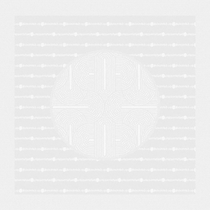 Serviette pur coton 220 g/m² motif jacquard blanc Le cercle blanc