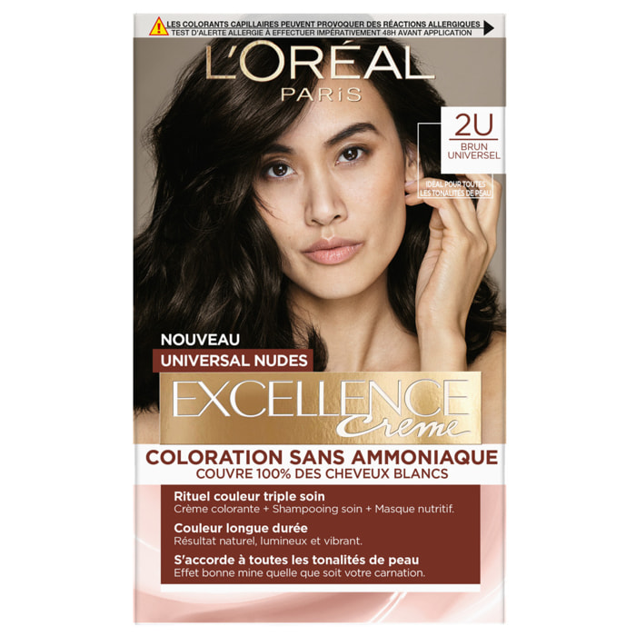 L'Oréal Paris Excellence crème Universal nudes Coloration 2 Brun