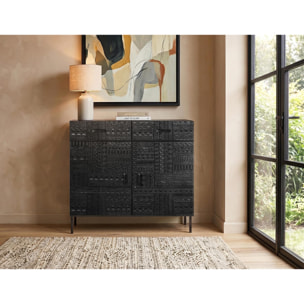Cómoda de Madera de Mango 100 Cm Estilo Étnico