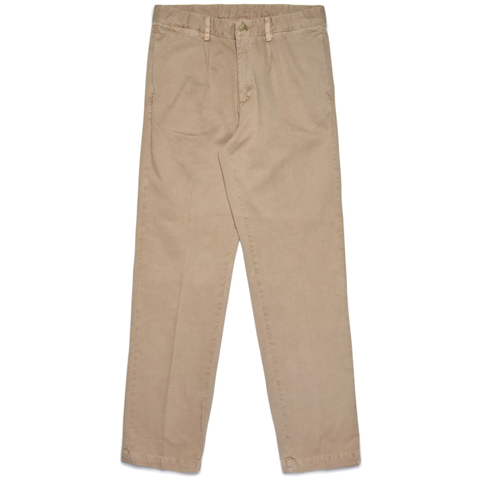 Pantaloni Robe di Kappa Uomo Beige Cary Peached Gabardine