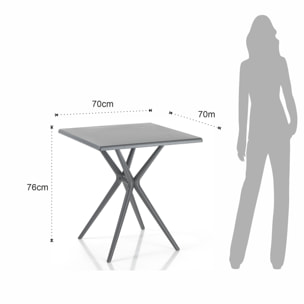 Tomasucci tavolo leggero da esterno SABINE GREY