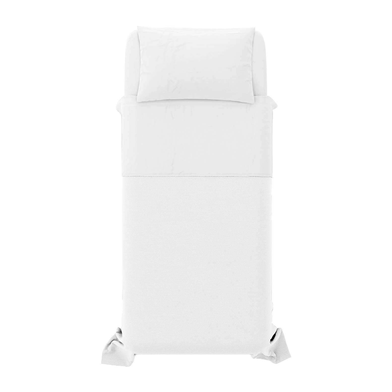 COMPLETO LETTO NATURAL COLOR, 100% COTONE - SINGOLO