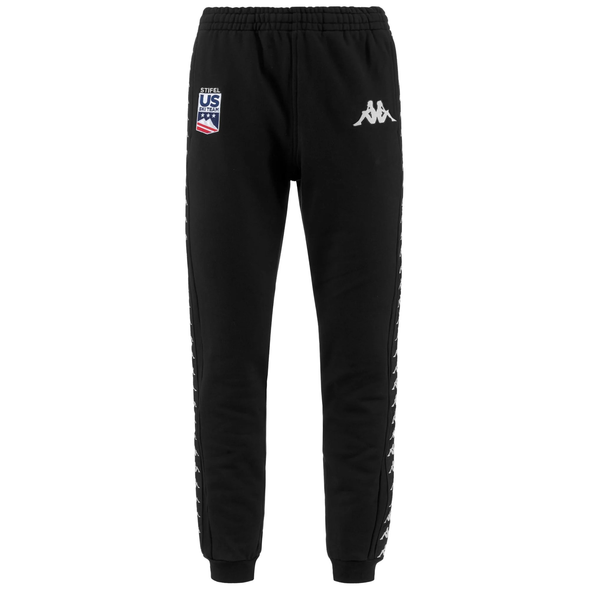 Kappa - Pantaloni Uomo Nero - 222 BANDA ARUFINZIP US