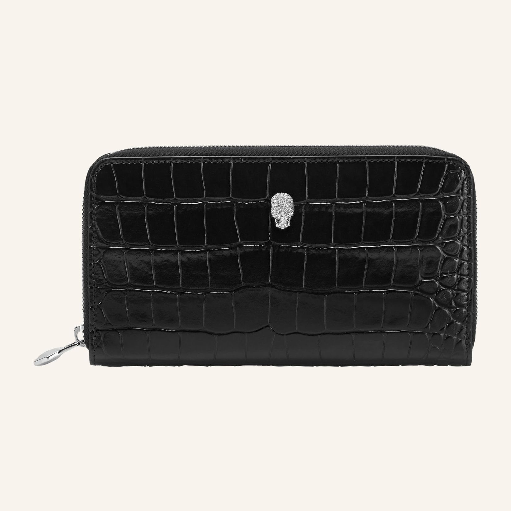 PHILIPP PLEIN Mid-Zip Wallet COCCO