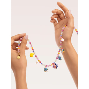 Collana Oceanico Colors Acciao Placcato Oro