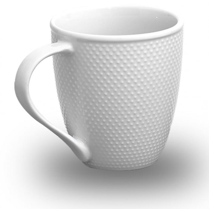 Lot de 6 mugs blanc - "Serenity"