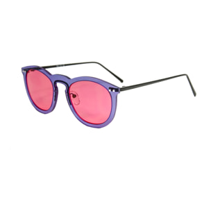 Gafas de sol PALO ALTO HELSINKI - Azul transparente / Transparente rosa degradado y patilla de metal negro mate