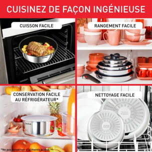 Batterie de cuisine TEFAL Ingenio Emotion 4pcs