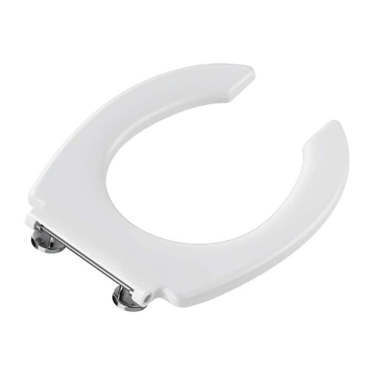 Abattant WC ouvert 36x44x4 cm, en Duroplast, sans couvercle, blanc (128-003-006)