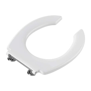 Abattant WC ouvert 36x44x4 cm, en Duroplast, sans couvercle, blanc (128-003-006)