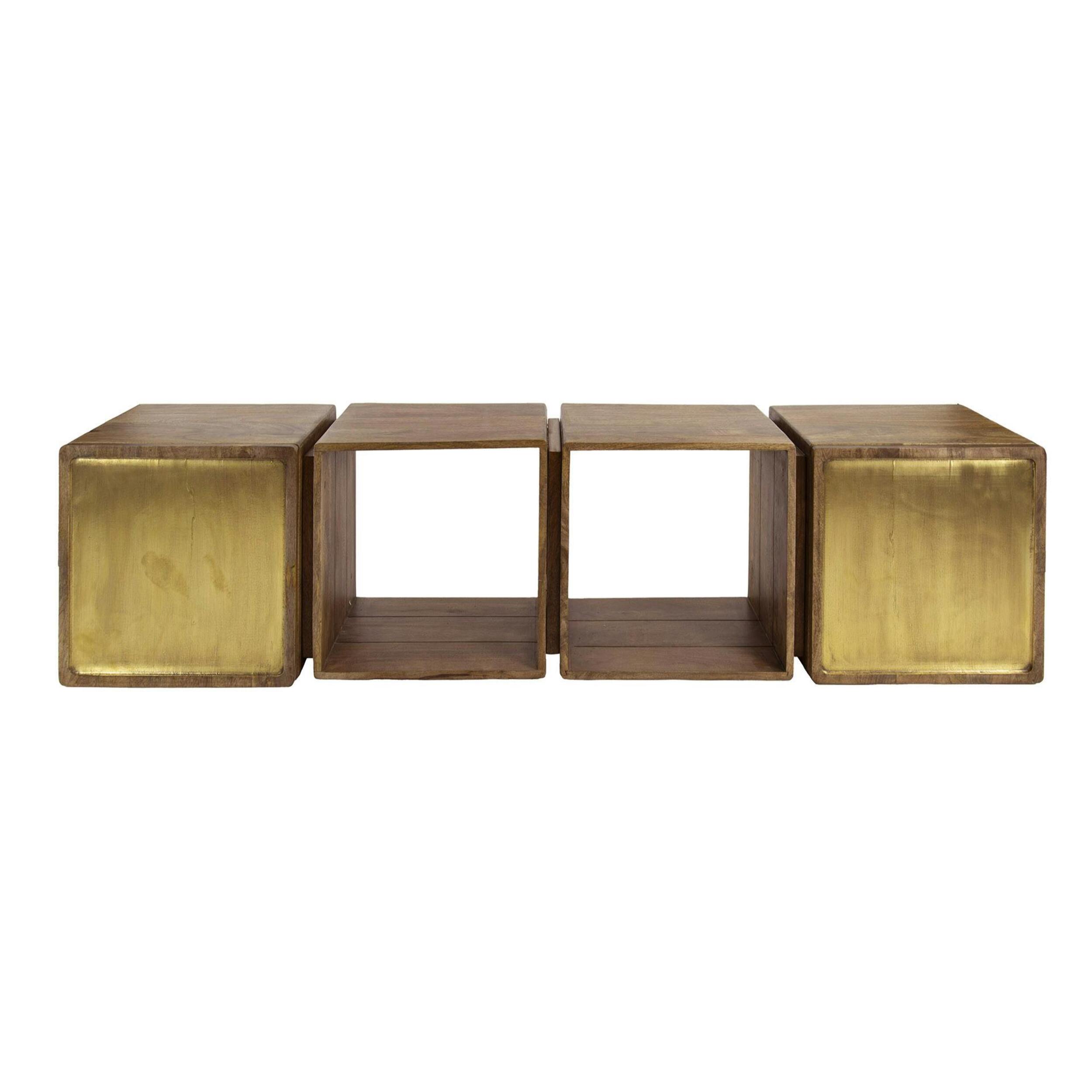 Meuble mural 4 cubes en bois VARA