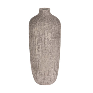 Florero Ceramica Negro Gris 14x14x36 Cm
