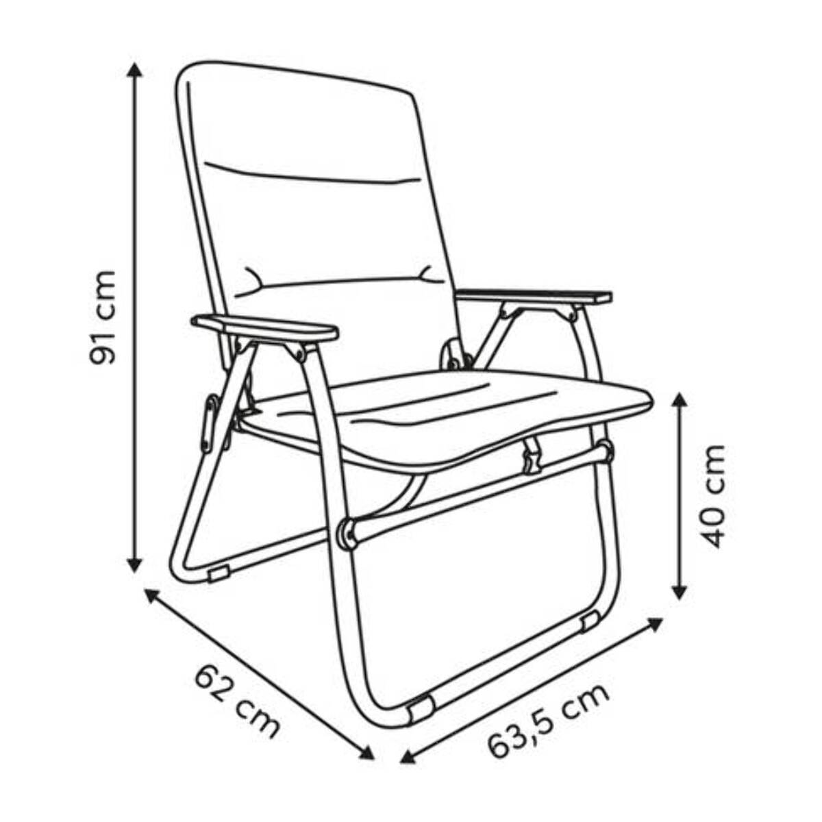 Fauteuil camping pliable beige