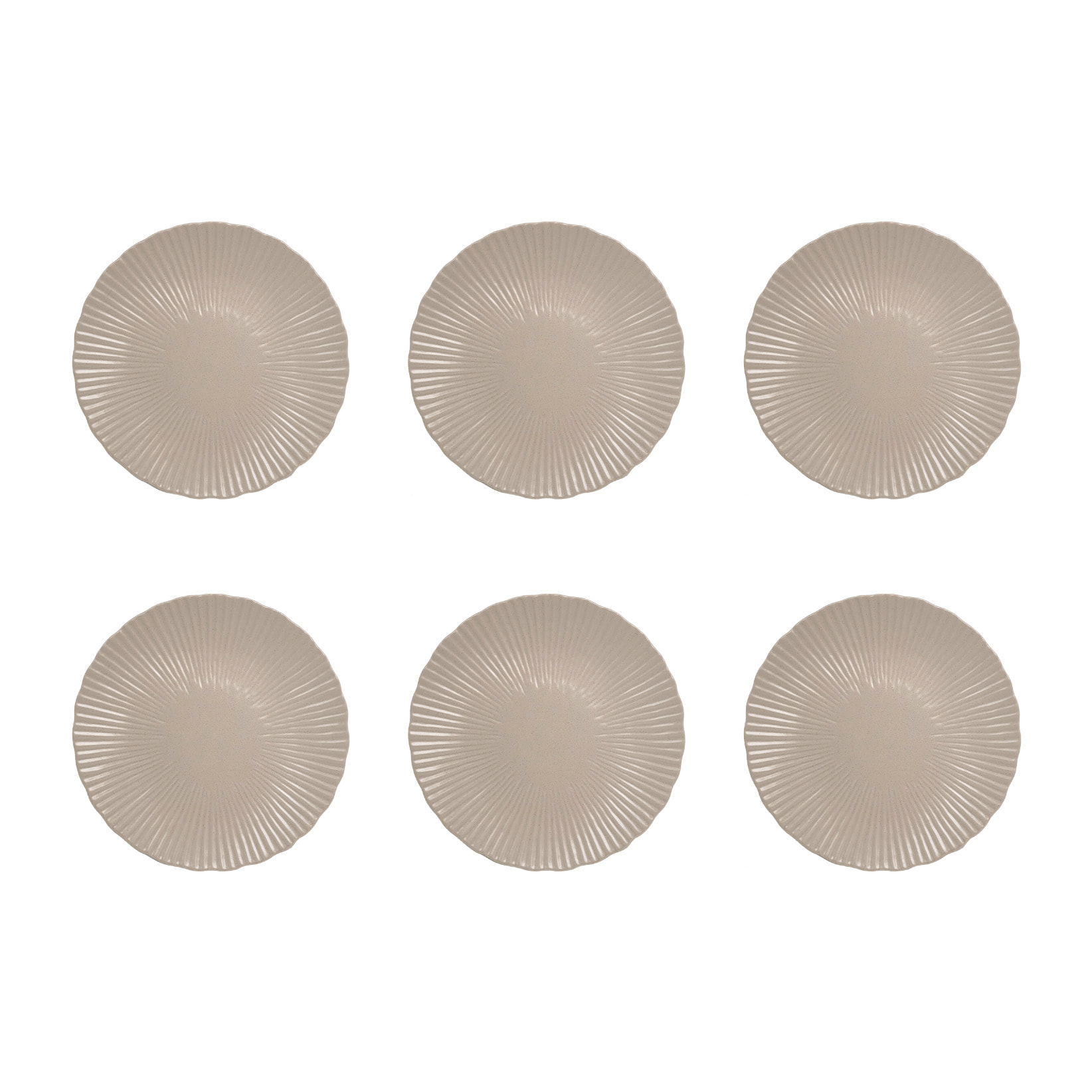 Lot de 6 assiettes à dessert, design 1, SUGAR