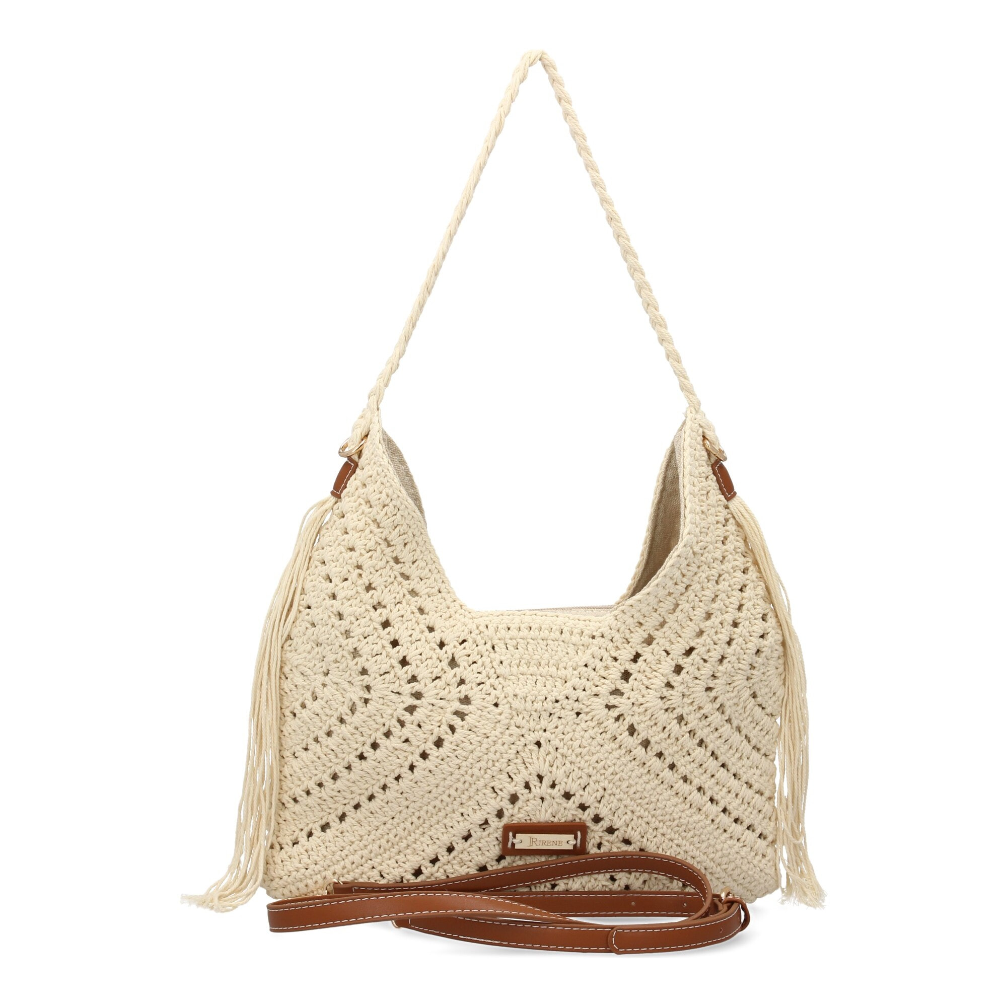 Bolso de hombro para mujer, material de rafia, diseño elegante y moderno ideal para verano
