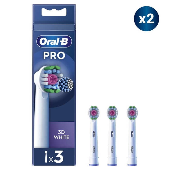 Oral-B Pro 3D White - 6 Brossettes