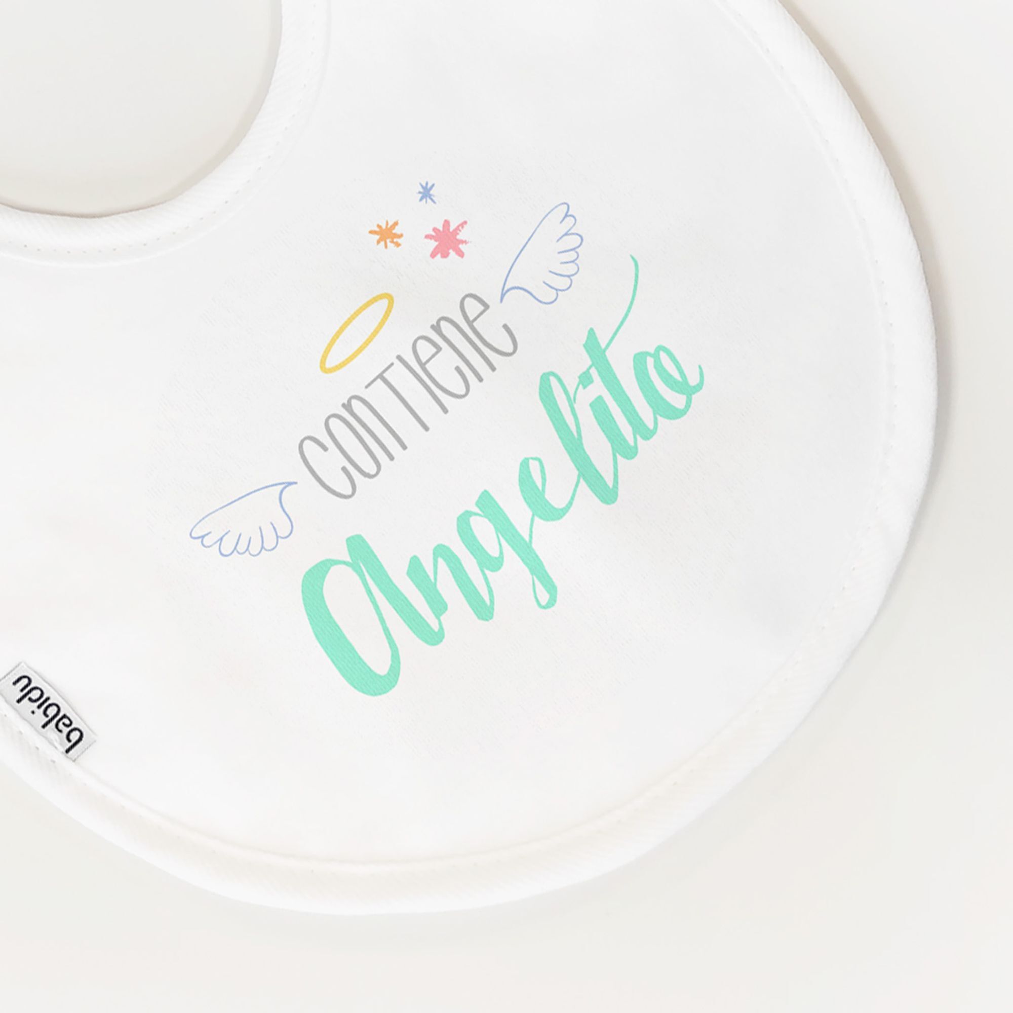 Babero Nacimiento Frase C Blanco Talla Uni