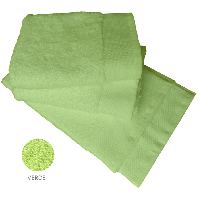 Set asciugamano ospite 3 pezzi verde