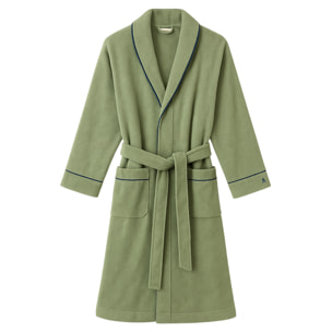 Scalpers albornoz liso con ribete y detalle bordado khaki talla l-xl