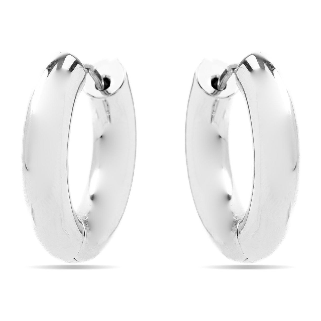 Pendientes de 24mm de diámetro acabado plata