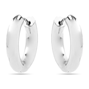 Pendientes de 24mm de diámetro acabado plata