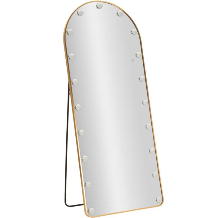 SPECCHIO DA TERRA LED HOLLYWOOD ARCO CM 70X6-45X170 (LUCE CON 3 TEMPERATURE DI COLORE)