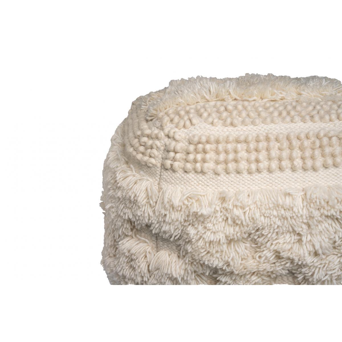 Tabouret semi artisanal en laine SEDE