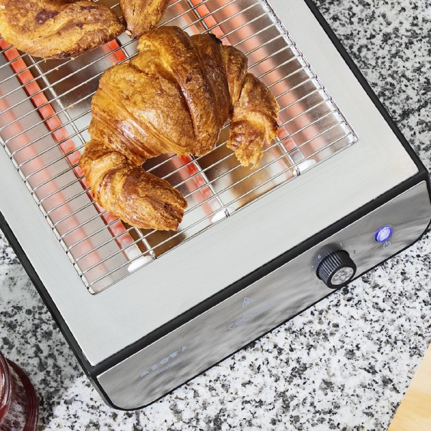 Cecotec Grille-pain plat Turbo EasyToast Inox