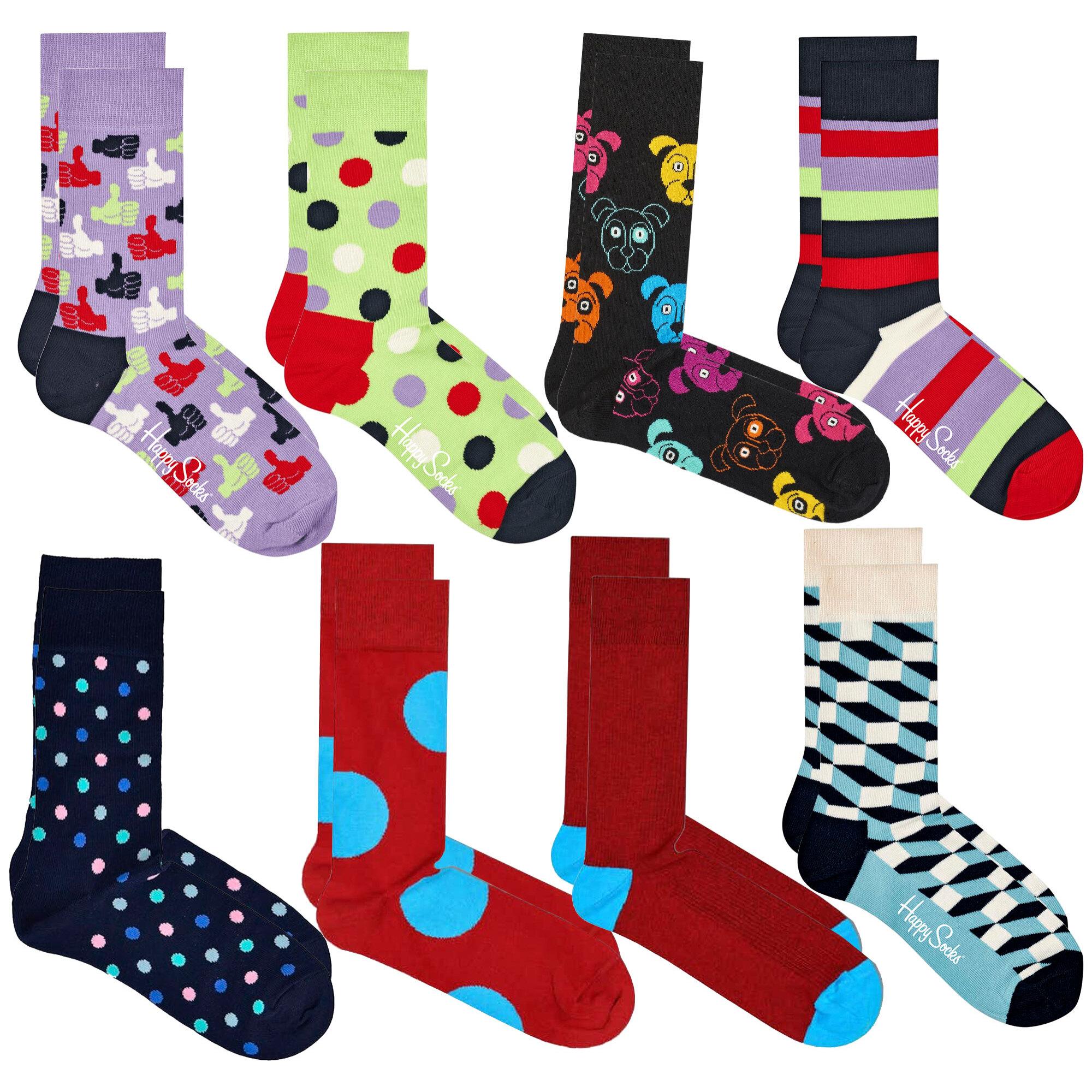 Pack 8 pares de calcetines sorpresa happy socks