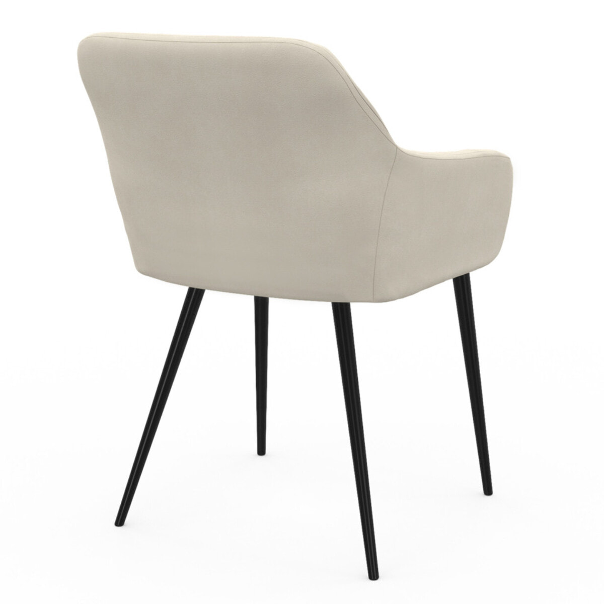 Chaises Ariana velours et pieds métal