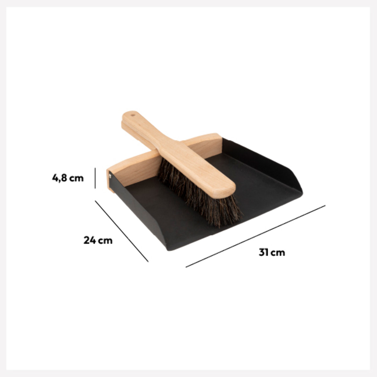 Ensemble pelle/balayette Noir BlackWood