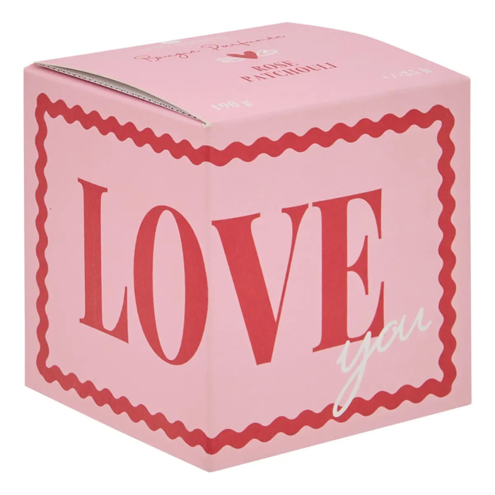 Bougie parfumée 190g Love parfum floral