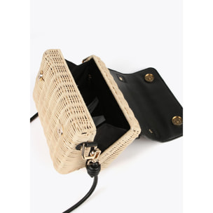 Borsa minaudiere rattan