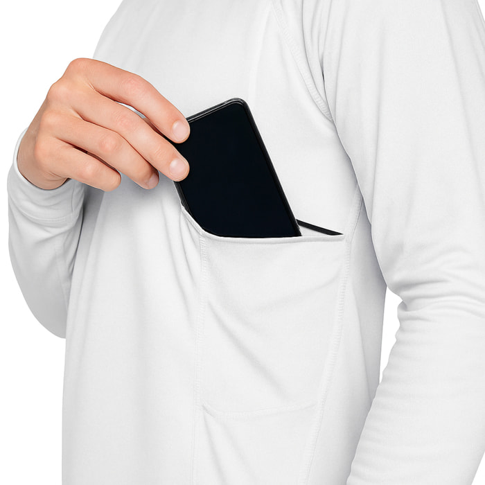 Felpa ECOON Mont-blanc bianca