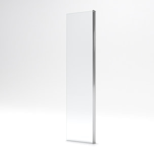 Volet pivotant pour paroi de douche fixe - 40x200cm - Verre transparent 6mm - Profile Chromé