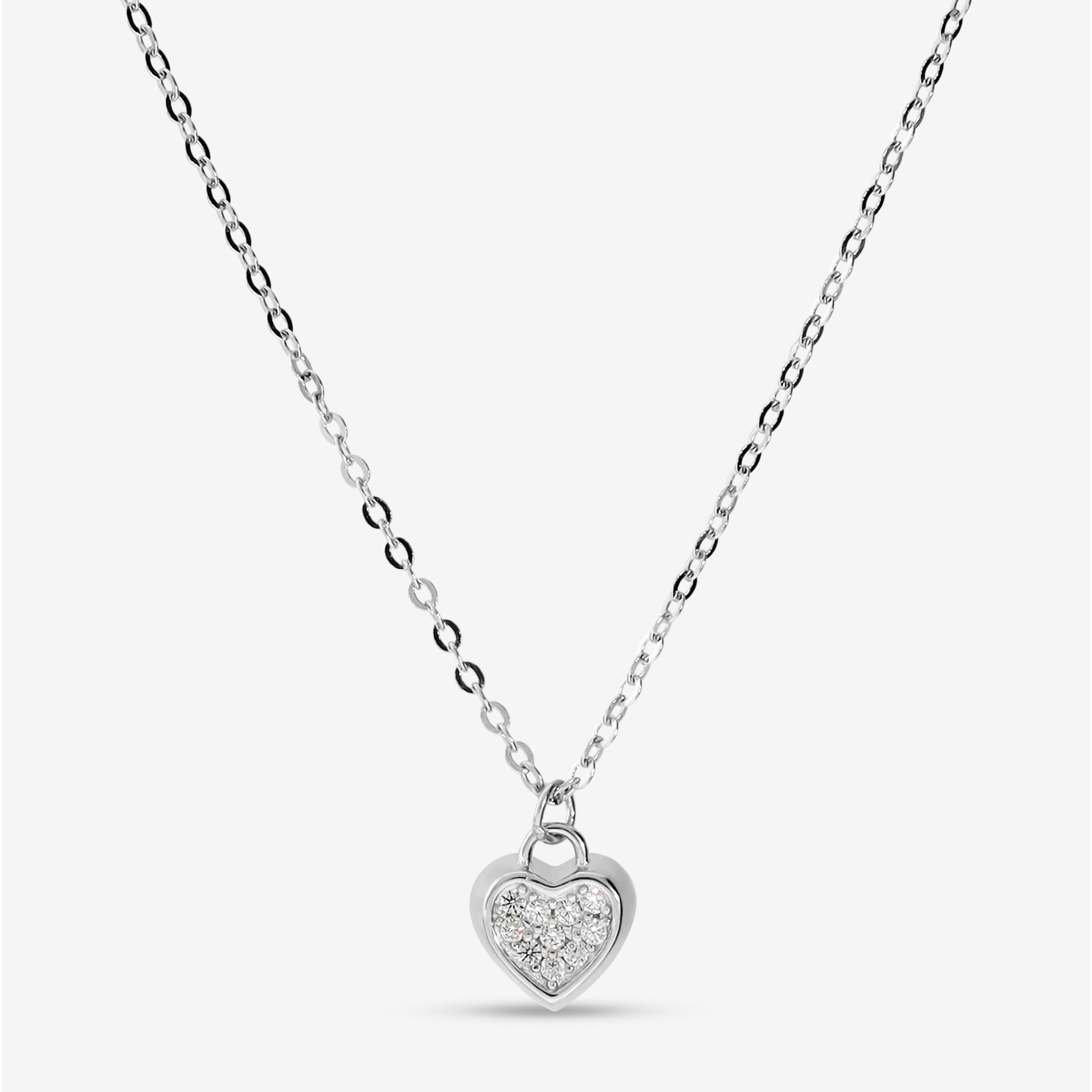 Collana Cuore in Argento 925 con Cubic Zirconia