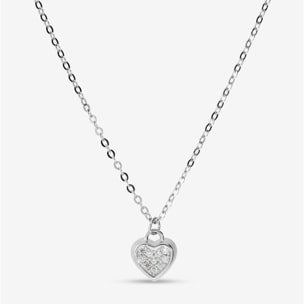 Collana Cuore in Argento 925 con Cubic Zirconia