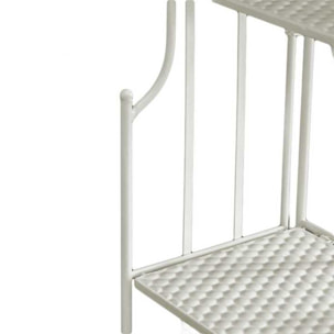 Scaffale Milena Vacchetti in metallo 5 piani largo bianco cm60x28h180