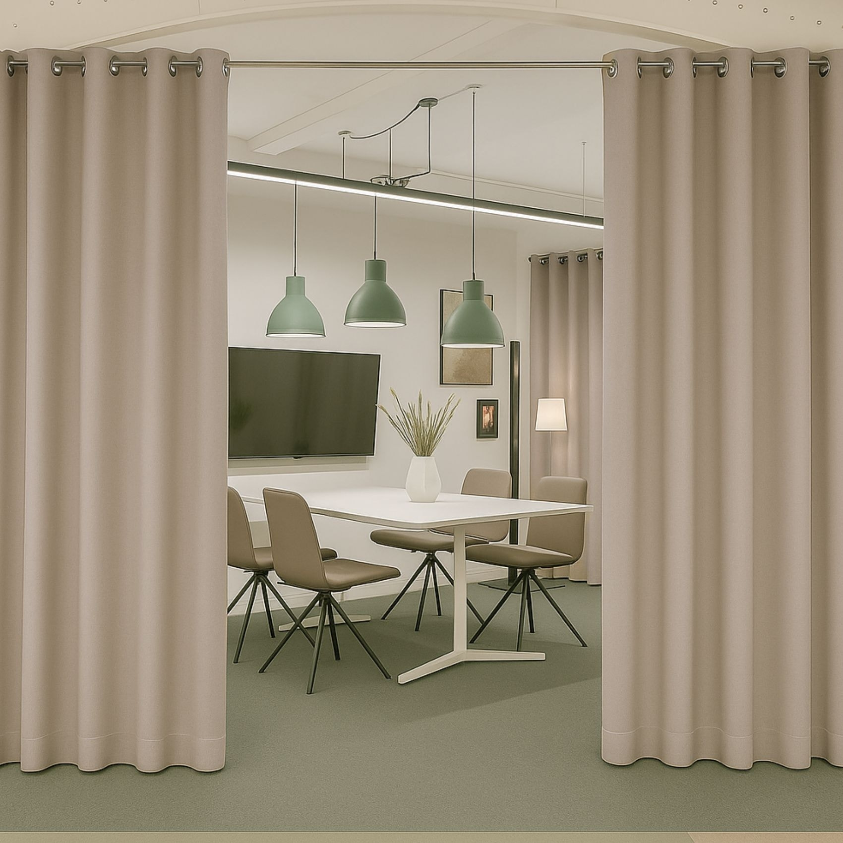 Rideau occultant ignifugé M1 non feu - Lin