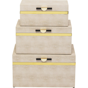 Boîtes Classy hautes set de 3 Kare Design