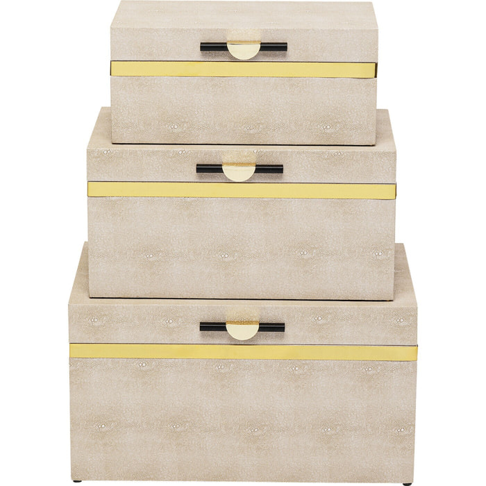 Boîtes Classy hautes set de 3 Kare Design