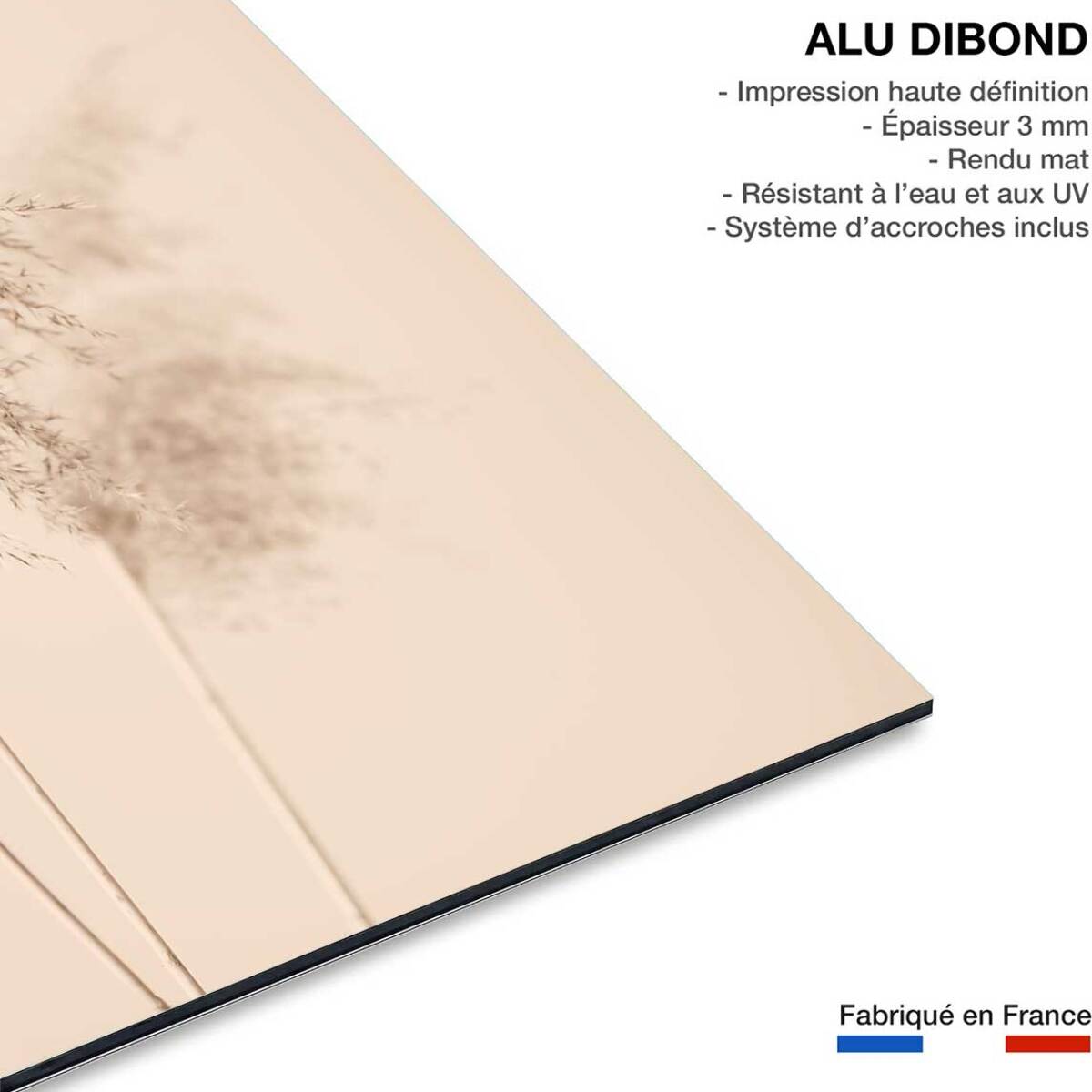 Tableau des champs sauvages Tableau alu Dibond