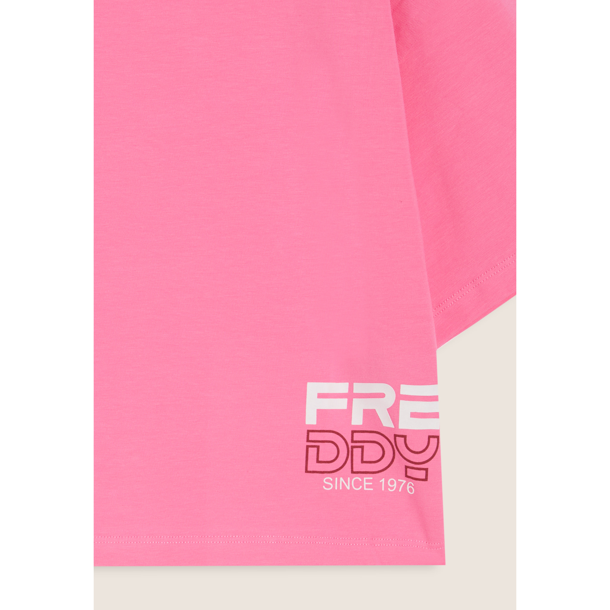 T-shirt Bambina Oversize Cropped con Logo laterale