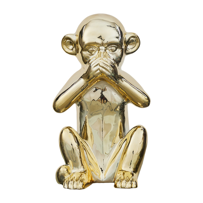 Statue Singe Dore H30cm