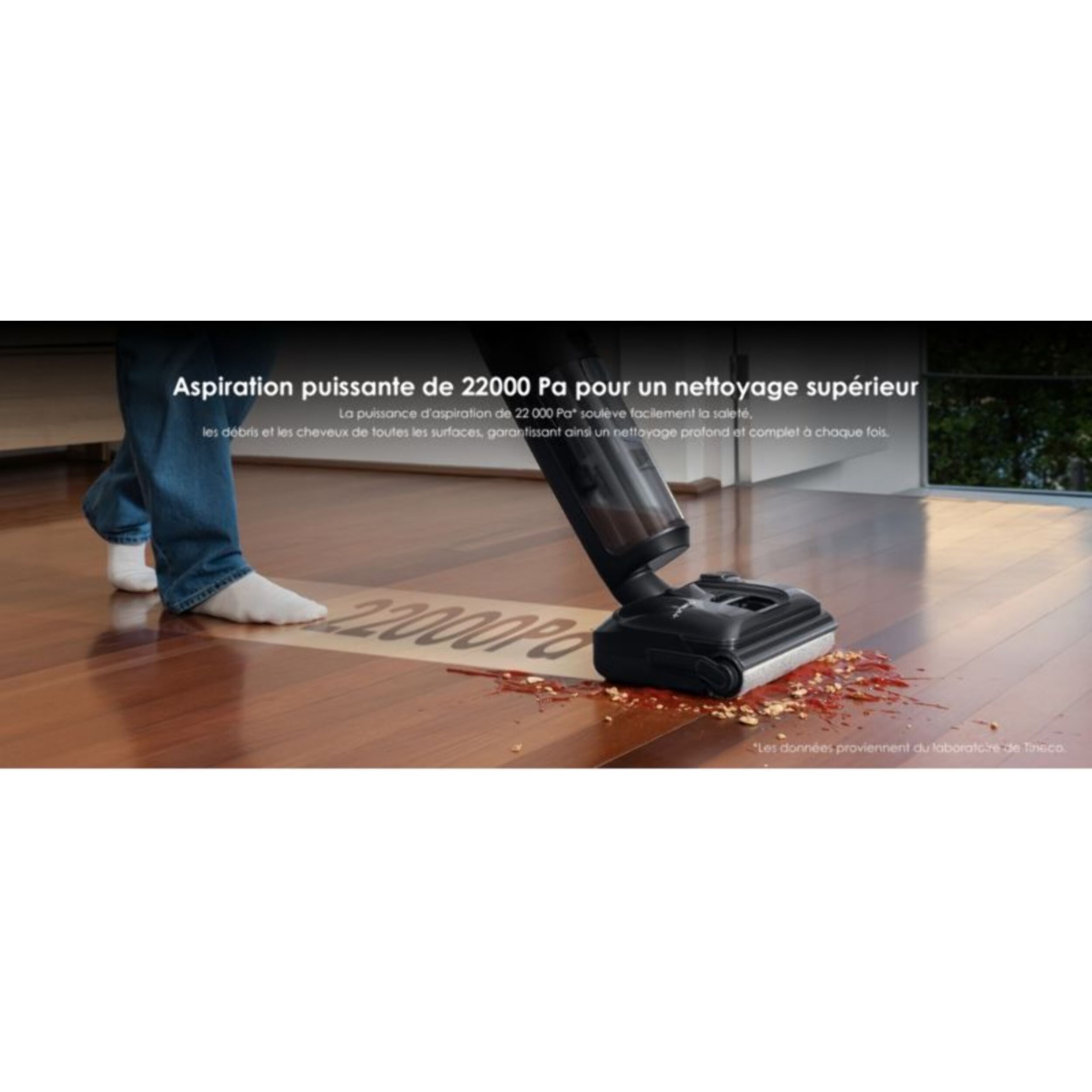 Aspirateur laveur TINECO Floor One S7 Switch Stretch premium Noir