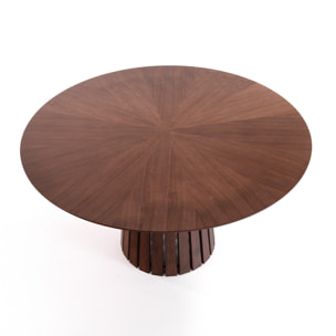 Tomasucci Table ronde VOLGA WALNUT