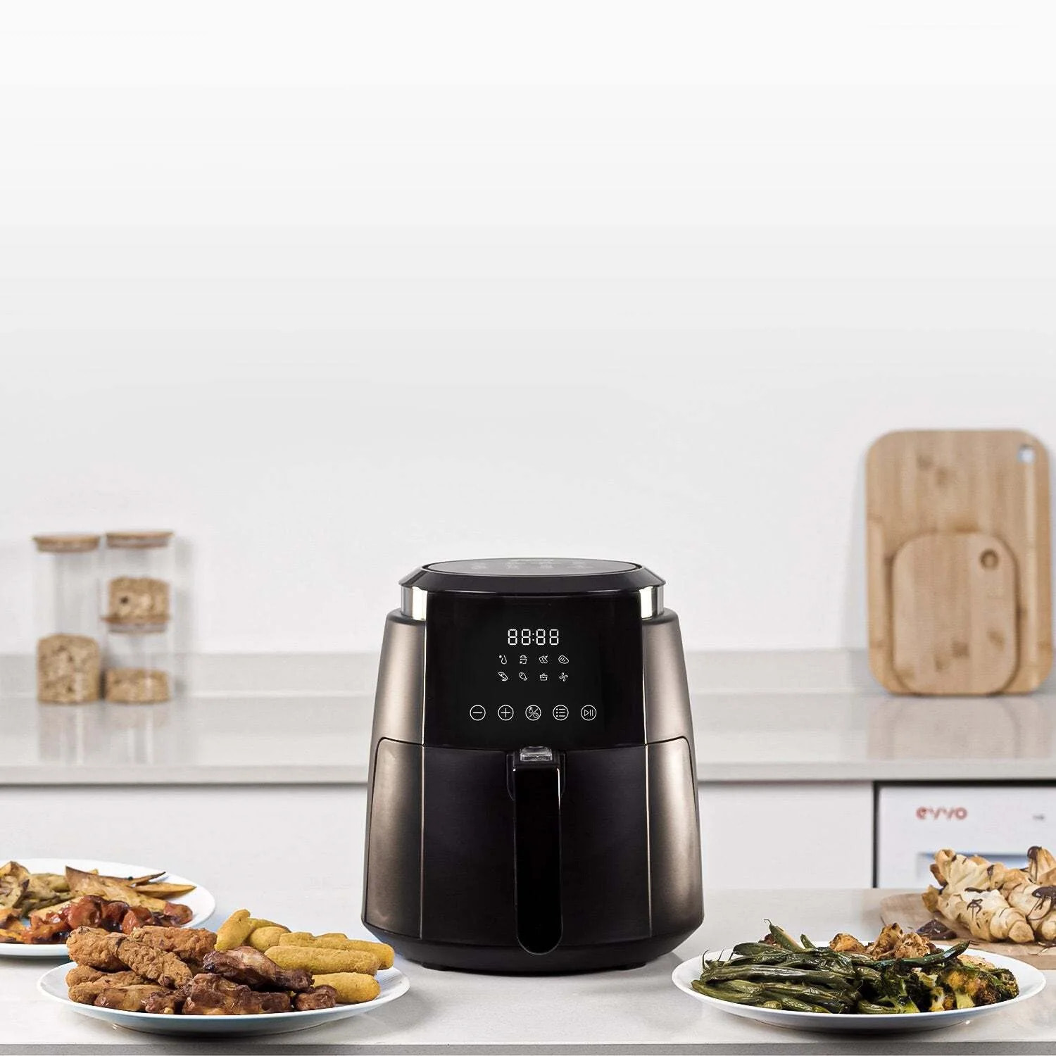 Freidora sin aceite EVVO Tasty Fryer, capacidad 3,5 l, hasta 200ºC, 1500W